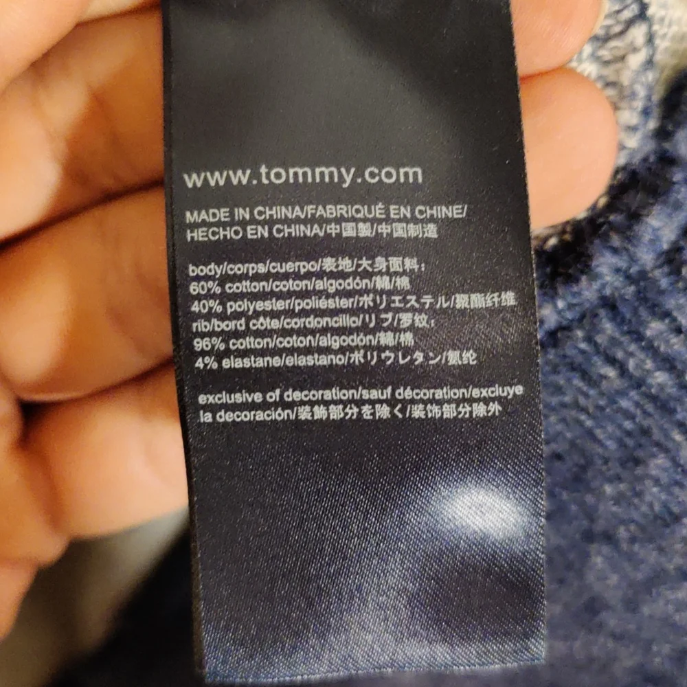 Tommy Hilfiger blue shawl collar cardigan - Picture 9 of 10